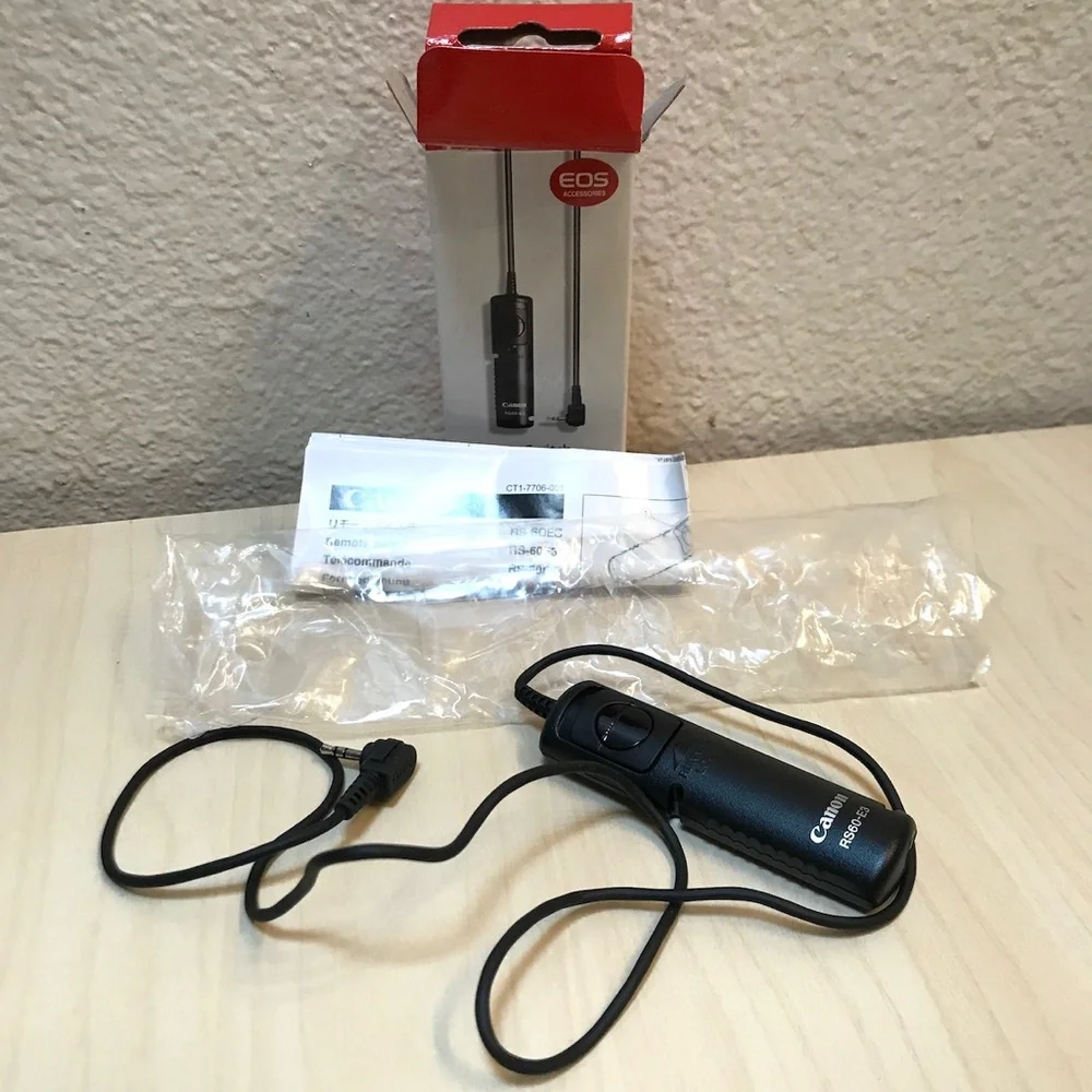Canon RS-60E3 for EOS Remote Switch. Camera Photography Accessory.
